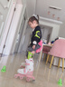米高輪滑鞋兒童溜冰鞋幼兒旱冰鞋可調尺碼平衡鍛煉鞋初學(xué)透氣迷你mini 粉色 單鞋 S (27-30)3-5歲 曬單實(shí)拍圖