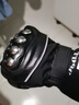 BIBK摩托車(chē)騎行手套冬季加絨男士自行機車(chē)手套冬天電動(dòng)車(chē)騎行防護裝備 夏季半指款【黑色】舒適透氣-PE護殼 均碼 曬單實(shí)拍圖