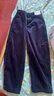 優(yōu)衣庫合作款/女裝燈芯絨廓形長(cháng)褲/彎刀鐮刀褲子25秋冬新款479663 69 藏青色 M /160/68A 曬單實(shí)拍圖
