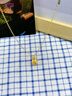中國黃金（CHINA GOLD）黃金項鏈女士足金吉言金蘋果吊墜生日圣誕節(jié)禮物送女友老婆媽媽 吊墜約0.5g*配銀鏈【甄選禮盒】 曬單實拍圖