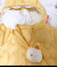 巴拉巴拉童裝嬰兒連體衣輕薄羽絨服寶寶衣服2025冬裝抱衣爬服男童女童萌趣 黃色雪人-白鴨絨 80 cm-充絨量41g 曬單實(shí)拍圖