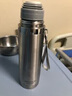 OSPIRO德國品質(zhì)智能顯溫保溫杯男女士水杯大容量316不銹鋼茶杯茶水分離 [英倫黑450ml]智能顯溫 曬單實(shí)拍圖