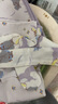 babycare初生嬰兒全棉抱被安撫調(diào)溫產(chǎn)房新生兒包被4層莫利亞淺灰紫90*90 曬單實(shí)拍圖