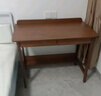 久念實(shí)木北歐書(shū)桌學(xué)生家用臥室寫(xiě)字臺簡(jiǎn)易臺式電腦桌初中生學(xué)習桌椅 胡桃色單桌 120cm*60cm*75cm 曬單實(shí)拍圖