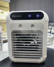 德爍便攜式USB充電移動小空調桌面風扇制冷小型噴霧大風力水冷風扇宿舍床上臥室戶外加冰塊加水冷風機 手提便攜+充電式+水冷降溫+角度可調 曬單實拍圖
