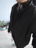 良茨三防飛行夾克外套男加棉加厚秋冬一整套立領(lǐng)棒球服外套工裝沖鋒衣 黑色夾克 XL 120-150斤 曬單實(shí)拍圖