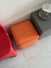 漢菲斯?。℉ONFSTIN）多功能組合家用創(chuàng  )意魔方沙發(fā)凳一凳變五矮凳子套凳收納儲物換鞋凳 科技布橘色 曬單實(shí)拍圖