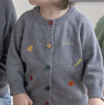 幼歌（YOUGE）嬰幼兒秋季新款全棉柔軟毛衣開(kāi)衫寶寶親膚抗起球外套潮 灰色寶寶款 100 cm 曬單實(shí)拍圖