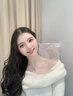 圣蘭馨海洋之心項(xiàng)鏈女銀鎖骨鏈寶石水晶吊墜氣質(zhì)輕奢生日七夕禮物送女友 3克拉托帕石項(xiàng)鏈+證（免費(fèi)刻字） 曬單實(shí)拍圖