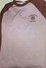 森馬（Semir）長(zhǎng)袖T恤女中長(zhǎng)款寬松字母圓領(lǐng)衣服秋潮流復(fù)古撞色插肩袖上衣 紅咖色調(diào)00365 S 曬單實(shí)拍圖