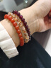 石玥珠寶收藏級6-7mm巴西紫牙烏石榴石手鏈轉運天然手串男女士款 水晶瑪瑙 曬單實(shí)拍圖