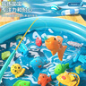 恩貝家族兒童磁性釣魚(yú)玩具水池裝備3-6歲寶寶撈魚(yú)網(wǎng)兜充氣床生日禮物 曬單實(shí)拍圖
