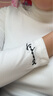 初語(yǔ)舒絨保暖長(cháng)袖t恤女秋冬新款半高領(lǐng)修身創(chuàng  )意刺繡打底衫 米白色 M 曬單實(shí)拍圖