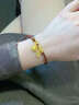 瑞諾黃金葫蘆轉運珠手鏈女999足金新款編織手串本命年生日禮物送女友 手鏈禮盒包裝定金（勿拍） 曬單實(shí)拍圖