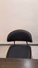 餐椅意式輕奢伊姆斯餐椅家用復古北歐餐桌椅簡(jiǎn)約靠背椅 黑色【A3級碳素鋼架+納帕貓抓皮】 兩把起拍，單把需補郵費發(fā)貨 曬單實(shí)拍圖