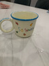 川島屋刻度牛奶杯微波爐可加熱專用兒童水杯家用陶瓷馬克杯燕麥片早餐杯 300ml牛奶杯(男孩) 曬單實(shí)拍圖