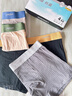 浪莎【10A抗菌+防螨】男士?jì)妊澞屑兠奁浇茄澩笟獯蟠a短褲 4條 曬單實(shí)拍圖