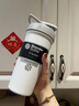 Blender Bottle Strada蛋白粉不銹鋼搖搖杯攪拌球便攜運動(dòng)水杯健身水壺奶昔杯 24oz不銹鋼-層云白710ml 曬單實(shí)拍圖