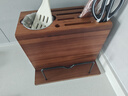 瑪格途實(shí)木刀架置物架多功能廚房臺面家用刀具菜刀砧板筷子筒一體收納架 升級相思木刀板架【帶砧板架】 曬單實(shí)拍圖