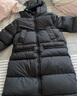 保姆鵝 兒童羽絨服男童女童長款過膝加厚外套中大童保暖防風(fēng)冬裝 炭黑 150 曬單實拍圖