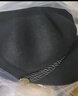 藍詩(shī)夢(mèng)戴羊毛鴨舌帽女時(shí)尚秋冬英倫貝雷帽毛呢八角帽子女禮帽蓓蕾帽保暖 裝飾繩款-黑色（全羊毛） 曬單實(shí)拍圖