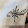 謙集（QIANJI）重工刺繡男款長(cháng)袖t恤春秋季新款潮流百搭體恤高端男士大碼打底衫 米白色 【BG8090】 L 適合110-130斤穿 曬單實(shí)拍圖