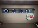 NVC雷士電工明裝軌道插座 可移動(dòng)壁掛式插座免開(kāi)槽帶燈環(huán) 60厘米+五孔*3 灰色 曬單實(shí)拍圖