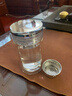 小容量茶水分離杯茶水分離杯迷你小水杯雙層玻璃杯耐熱精致可愛(ài)男 透明水晶蓋 萬(wàn)象網(wǎng) 180ml 曬單實(shí)拍圖