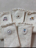 貓人【100%純棉】女士襪子女卡通刺繡點子紗芭蕾風中筒襪5雙25年新品 曬單實拍圖