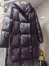 AMII女裝2025冬季新款鉑金鴨絨長(cháng)外套寬松連帽面包服加厚大衣 黑色 M 160/84A 曬單實(shí)拍圖
