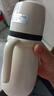 英氏（YEEHOO）嬰兒保溫奶瓶新生兒奶瓶?jì)和乇瓔雰簩W(xué)飲杯便攜吸管水杯保溫壺 保溫奶瓶 300ml 貴族白-配三頭 曬單實(shí)拍圖