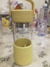 北鼎（Buydeem）茶水分離玻璃水杯高顏值車(chē)載便攜隨手杯辦公室泡茶杯鵝仔黃470ml 曬單實(shí)拍圖