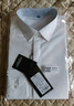POWO長(cháng)袖襯衫男士白色襯衣刺繡修身商務(wù)休閑衣服韓版男裝秋季 米白色 41 碼（適合135-150斤） 曬單實(shí)拍圖
