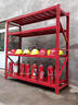 紅色貨架消防器材架微型消防站消防裝備存放架展示架滅火器置物架 2米高3層主架 長(cháng)150cm*寬50cm=層載500斤 曬單實(shí)拍圖