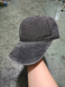 馬登工裝陳桂林同款磨毛棒球帽美式休閑水洗做舊可調節鴨舌帽男女 隕石灰 均碼 F（頭圍56-59cm） 曬單實(shí)拍圖