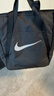 耐克訓練運動(dòng)托特包冬季魔術(shù)貼實(shí)用收納拼接NIKE DR7217 010黑/黑/白 均碼 曬單實(shí)拍圖