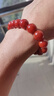 熱門(mén)商品南紅瑪瑙手串國潮本命年生日滿(mǎn)肉柿子紅情人節禮物手串 12mm 川料柿子紅 曬單實(shí)拍圖