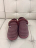 ECAC老人棉鞋防滑女士冬季保暖加絨加厚男老式中老年人棉拖鞋包跟 絳紫色【專(zhuān)業(yè)老人鞋】 38-39 曬單實(shí)拍圖