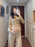 苒琦媽咪孕婦褲秋冬外穿加絨加厚奧粒絨闊腿褲冬季可調節保暖直筒長(cháng)褲冬裝 奶茶色-加絨款 L 曬單實(shí)拍圖