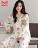 貓人【純棉25年新品】春秋長(cháng)袖動(dòng)感超人蠟筆小新睡衣女卡通全棉家居服 曬單實(shí)拍圖