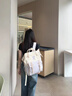 POLO雙肩包女士大容量書(shū)包iPad電腦包包大學(xué)生新款旅行背包送生日禮物 曬單實(shí)拍圖