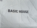 百家好（Basic House）Basic House/百家好假兩件針織衫女2025秋季格紋拼接圓領(lǐng)長(cháng)袖上衣 米白 M 曬單實(shí)拍圖