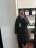 坦博爾【反季爆款】熱賣(mài)連帽羽絨服女中長(cháng)款加厚保暖上衣外套TBF530780J 黑色 160/84A 曬單實(shí)拍圖