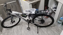 EG7山地自行車成人學(xué)生變速越野單車雙減震賽車26寸青少年男女 輻條【加厚防滑輪-更安全】黑白 26寸21速【適合：160-180CM】 曬單實(shí)拍圖