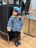 G.duck小黃鴨童裝女童牛仔外套秋冬季加絨2025新款洋氣寶寶衣服兒童冬裝 牛仔外套 100 建議2~3歲【 90-100cm】cm 曬單實(shí)拍圖