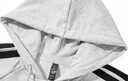 阿迪達斯 （adidas）秋季男裝戶(hù)外三條紋跑步連帽運動(dòng)外套KA2579 淺麻灰 XL 曬單實(shí)拍圖