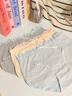 內小伴3條全純棉內褲女士miu系格紋10A抑菌100棉襠甜美少女生簡(jiǎn)約短褲 M 曬單實(shí)拍圖