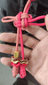 KORSBERRY掛件原創(chuàng  )新年紅包包掛飾手工編織平安結轉運球鑰匙扣繩 紅色 曬單實(shí)拍圖