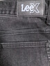 Lee【張凌赫代言】25秋冬新726標準中腰直筒磨毛黑灰色男牛仔褲保暖 黑灰色 36 曬單實(shí)拍圖