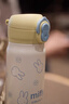 壹滴滴米菲兒童保溫杯女高顏值卡通可愛(ài)水杯學(xué)生316不銹鋼雙飲吸管杯子 米黃480ml【316控溫+雙飲蓋】 曬單實(shí)拍圖